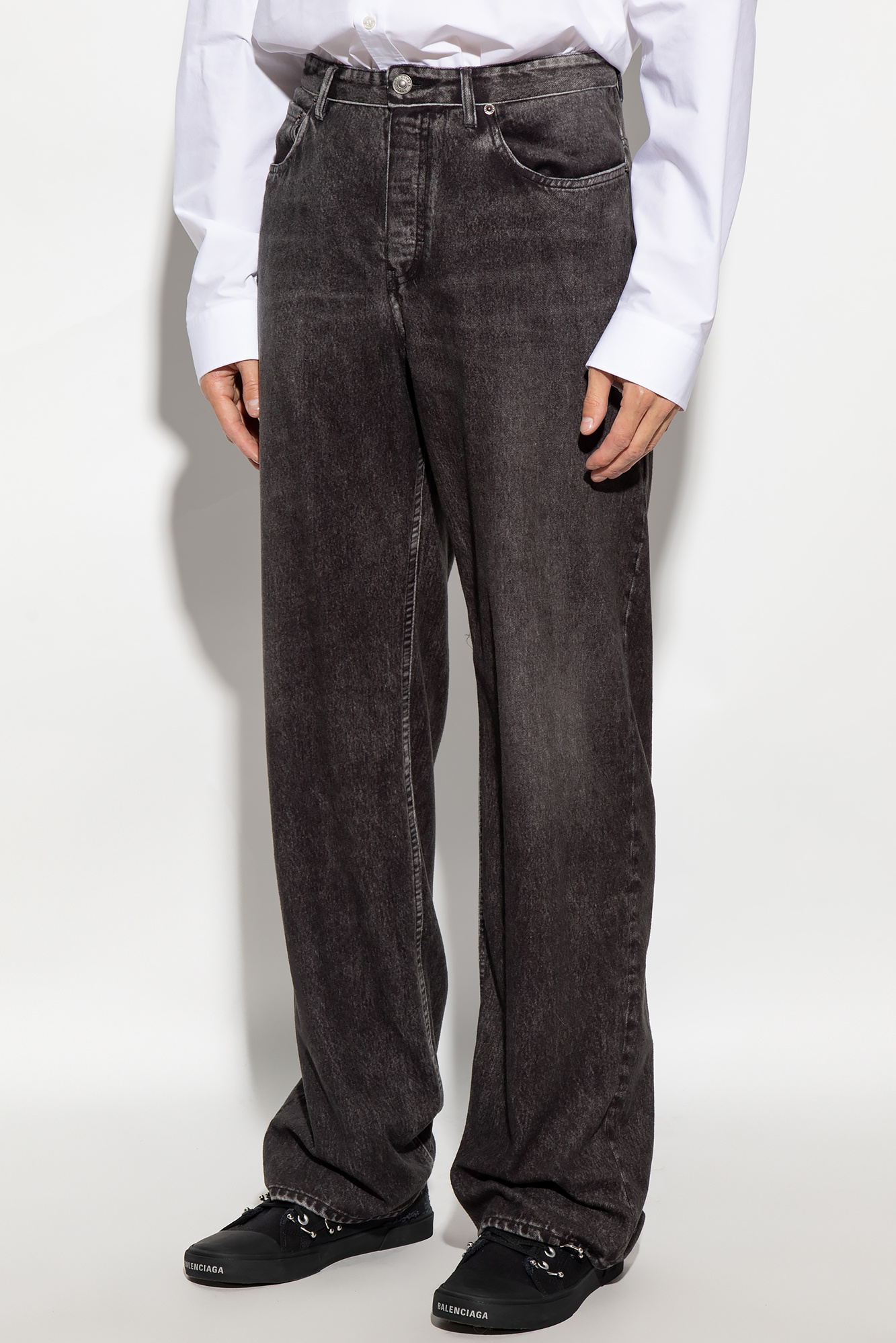 Balenciaga wide leg trousers online